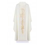 Chasuble with Chi Rho, Alpha & Omega in Wool Blend Fabric KOR/075