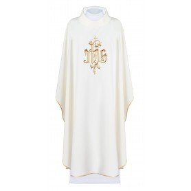 Chasuble with Gold IHS Symbol Design KOR/032