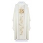 Chasuble in wool blend fabric with raised JHS Symbol KOR/031