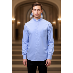 Light Blue Clergy Shirt Long Sleeve Fill A Fill
