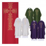 Chasuble in wool blend fabric with unique Cross design  HA7040