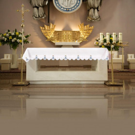 Altar Tablecloth with Marian Symbol Design KOO/047