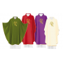 Chasuble with Embroidered Cross and Wheat Symbol Design KOR/016/KARO