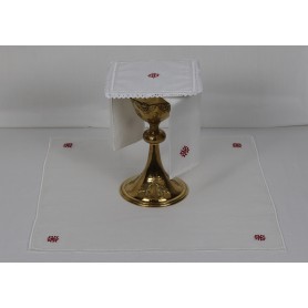 Mass Altar Linens Set with Red Cross Design KKL/137