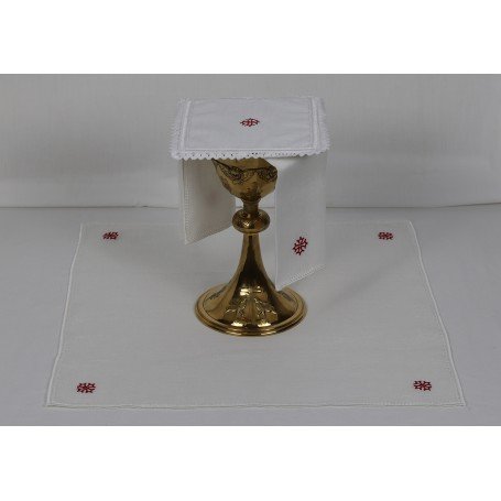 Mass Altar Linens Set with Red Cross Design KKL/137