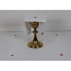 Mass Altar Linens Set with Red Cross Design KKL/140