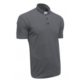 Graphite Clergy Polo Shirt Short Sleeve