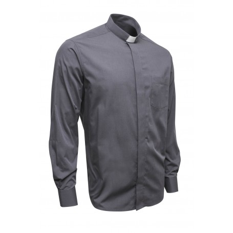 Dark Grey Clergy Shirt Long Sleeve Fill A Fill