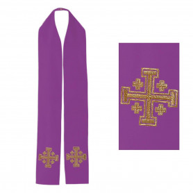 Priest Stole with Jerusalem Cross Design  KST/046