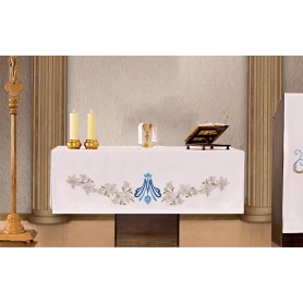 Altar Tablecloth with Frontal Marian Embroidery KOH/003