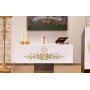 Altar tablecloth with frontal embroidery "IHS and Cross" KOH/007