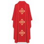 Chasuble with Embroidered Jerusalem Crosses KOR/022