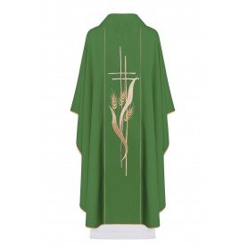 Chasuble with Embroidered Crosses and Spikes Symbols KOR/114