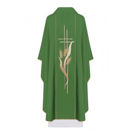 Chasuble with Embroidered Crosses and Spikes Symbols KOR/114